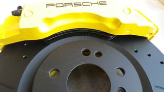 Porsche Cayenne Brembo Z18 350X32 εξαπίστονες δαγκάνες VW GOLF AUDI S3 LEON CUPRA OCTAVIA TT SCIROCCO-thumb-8