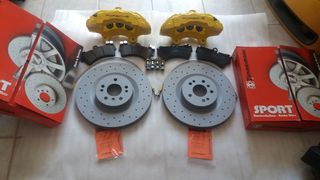 Porsche Cayenne Brembo Z18 350X32 εξαπίστονες δαγκάνες VW GOLF AUDI S3 LEON CUPRA OCTAVIA TT SCIROCCO-thumb-2