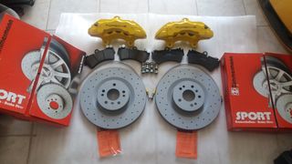 Porsche Cayenne Brembo Z18 350X32 εξαπίστονες δαγκάνες VW GOLF AUDI S3 LEON CUPRA OCTAVIA TT SCIROCCO-thumb-3