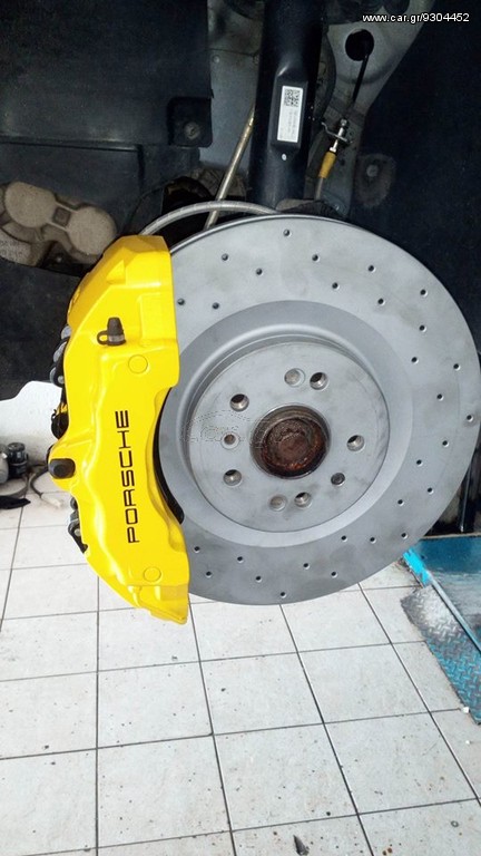 Porsche Cayenne Brembo Z18 350X32 εξαπίστονες δαγκάνες VW GOLF AUDI S3 LEON CUPRA OCTAVIA TT SCIROCCO