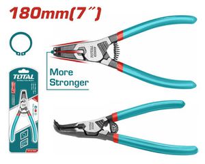 Ασφαλειοτσίμπιδο Κυρτό TOTAL με Ελατήριο 7" / 180mm Επαγγελματικό ( THTJ21802 )