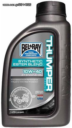 ΛΙΠΑΝΤΙΚΟ 4T ΣΥΝΘΕΤΙΚΟ SYNTHETIC ESTER BLEND THUMPER RACING 10W40 99520 1L| BEL-RAY