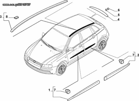 ΚΑΛΟΥΠΩΜΑ ΠΟΡΤΑΣ ΑΡ. FIAT  STILO(2003-2007)