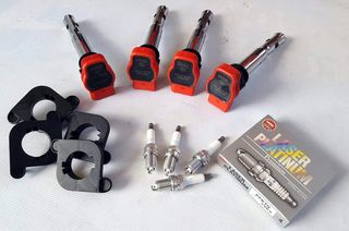 NGK R8 ΠΟΛΛΑΠΛΑΣΙΑΣΤΕΣ + ΝGK MΠΟΥΖΙ ΙΡΙΔΙΟΥ (ΣΕΤ) AUDI-thumb-1