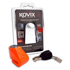 Κλειδαριά δισκόφρενου Kovix KN1 FO Φωσφοριζέ πορτοκαλί