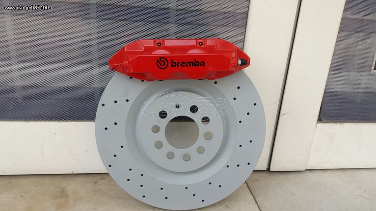 **ΚΑΙΝΟΥΡΓΙΑ** BREMBO 4πίστονα 323X28 5X100 SEAT LEON CUPRA R - AUDI S3 - GOLF 4 GTI - OCTAVIA RS Audi TT 8N