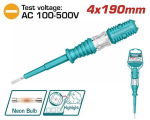 Κατσαβίδι δοκιμαστικό TOTAL 190mm ( THT291908 )