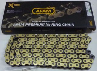 ΛΥΡHΣ AFAM ΑΛΥΣΙΔΑ ΚΙΝΗΣΕΩΣ ΧΡΥΣΗ ΕΝΙΣΧΥΜΕΝΗ X'RING 520 (XRR2-G) X 116 LINKS, A520XRR2-G116L