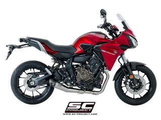 Sc Project Ολόσωμη Εξάτμιση 2-1 S1 Silencer Brused S.Steel/Carbon End Yamaha MT 07 2013 - 2016 Euro3(Η Τιμή ειναι ενδεικτική,Ρωτήστε μας για την προσφορά μας)