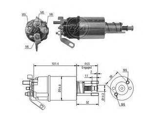 Μπουτόν μίζας FORD TRACTOR  76753, 2701-E1139-0A, 2701-E1139-0B, D4NN-11390-B, D7NN-11390-B