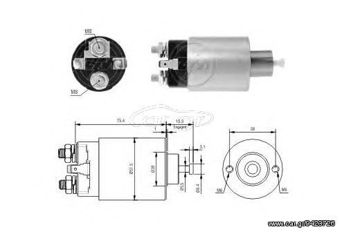Μπουτόν μίζας HYUNDAI , KIA & MITSUBISHI ZM4-993, M002T84571, M002T87871, M2T87871, M371XA0273, M371XA0274, M8T75071, MD618972, ME701462