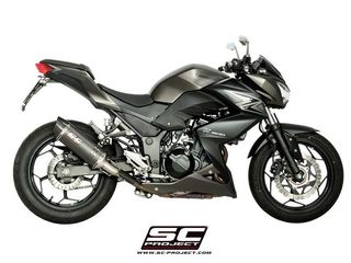 Εξάτμιση Τελικό Sc Project Oval Black S.Steel/Carbon End Kawasaki Z 300