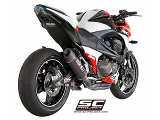 Εξάτμιση Ολόσωμη Sc Project Evolution Full Titanium Pipes Oval Racing Full Carbon Silencer kawasaki Z 800 e Version