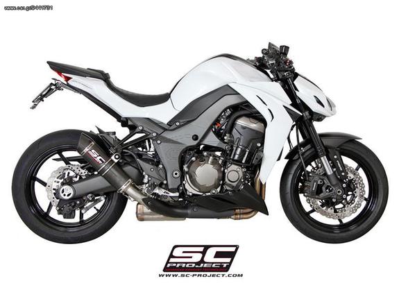 Εξατμίσεις Διπλά Τελικά Sc Project GP Tech Matt Full Carbon Kawasaki Z 1000 2014-2016 