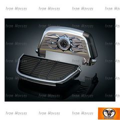 KURYAKYN PASSENGER BOARD COVERS ROAD KING , SOFTAIL , ULTRA ELECTRA ΧΡΩΜΙΟ ΚΑΛΥΜΑΤΑ ΠΙΣΩ ΜΑΡΣΠΙΕ