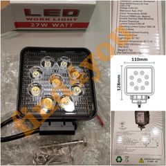 Προβολέας Εργασίας Led 12v//24v 27watt με βάσεις