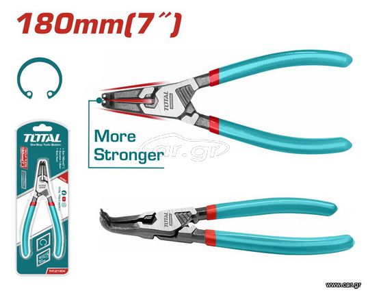 Ασφαλειοτσίμπιδο Κυρτό TOTAL χωρίς Ελατήριο 7" / 180mm Επαγγελματικό ( THTJ21804 )