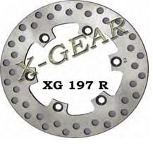 Δισκόπλακα πίσω X-GEAR HUSQVARNA 125 CR 92-99 / CR-WR 250 -(320MM) 95-99 XG197r