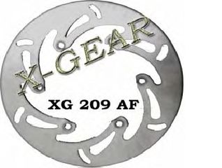 Δισκόπλακα πίσω X-GEAR 220mm KTM LC4 GAS-GAS HOBBY 200 07 / KTM MX-MXC 250 92-03 XG209r