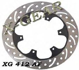 Δισκόπλακα εμπρός X-GEAR  DERBI X-RACE 50 04-09 XG412F