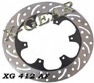 Δισκόπλακα εμπρός X-GEAR  DERBI X-RACE 50 04-09 XG412F