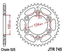 Γρανάζι JT Πίσω JTR745 42-43 Δόντια 18O745.42