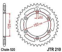 Γρανάζι πίσω JT JTR210.44 δόντια HONDA 18O210.44