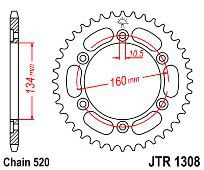 Γρανάζι πίσω JT JTA1308 43 Δόντια Αλουμινίου 18O1308.43A
