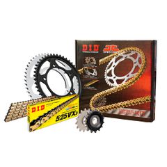 Σετ γρανάζια αλυσίδα DID χρυσή (VXG) γιά YAMAHA FAZER600 (98-03)  17QYFAZ600VXG58