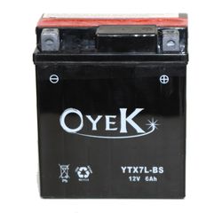 Μπαταρία μοτοσυκλέτας OYEK κλειστού κυκλώματος (YTX7L-BS) 30800807900