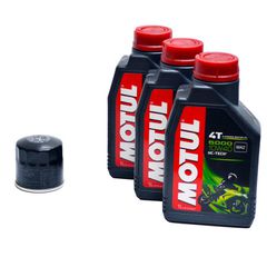Πακέτο με 3 λάδια motul 5000 και φίλτρο λαδιού για σέρβις PS4-5000-3