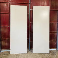 Πορτες 2 τεμαχια Εσωτερικες ασπρο χρωμα ενισχυμενες αριστες.