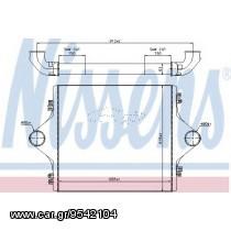 Ψυγείο αέρα υπερπλήρωσης ( intercooler ) NISSENS 2.14.066