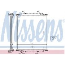 81061016380 ΨΥΓΕΙΟ ΝΕΡΟΥ Μ90 705Χ618Χ43 NISSENS 2.14.179