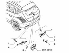 ΦΑΝΑΡΙ ΠΙΣΩ LANCIA DELTA,ALFA ROMEO - 5U 4C (2013-....)-thumb-1