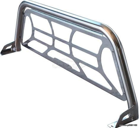 Roll bar inox 1 Σκέλους με επίπεδη σχάρα τύπου (Αράχνη) Hilux Revo