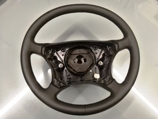 TIMONI ΜΑΥΡΟ ΔΕΡΜΑ ΓΙΑ MERCEDES S-CLASS W220 -thumb-1