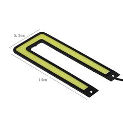  ΖΕΥΓΑΡΙ Φώτα Ημέρας COB LED Άσπρο σε σχήμα U.-thumb-4
