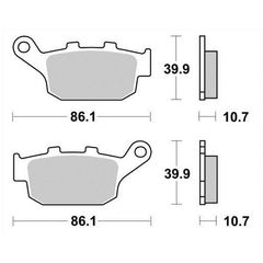 ΤΑΚΑΚΙΑ BRAKING HONDA XLV 650 - 600 TRANSALP / XRV 750 AFRICA TWIN (ΠΙΣΩ)