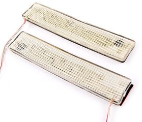 Φλας LED Scanning Κόκκινα Αυτοκόλλητα Αδιάβροχα 12V 