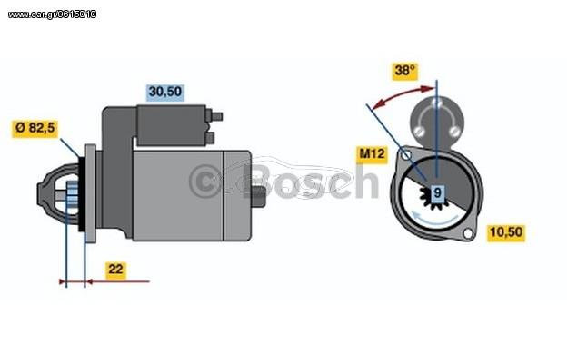 Μίζα BOSCH 0 986 016 280 OPEL