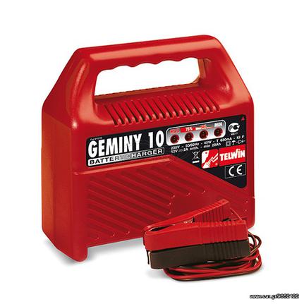 TELWIN GEMINY 10 ΦΟΡΤΙΣΤΗΣ ΜΠΑΤΑΡΙΩΝ 12V + ΔΩΡΟ ΓΑΝΤΙΑ ΕΡΓΑΣΙΑΣ NITRO (ΕΩΣ 6 ΑΤΟΚΕΣ ή 60 ΔΟΣΕΙΣ)