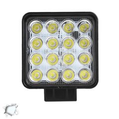 Προβολέας Square LED 48 Watt 10-30 Volt DC Ψυχρό Λευκό