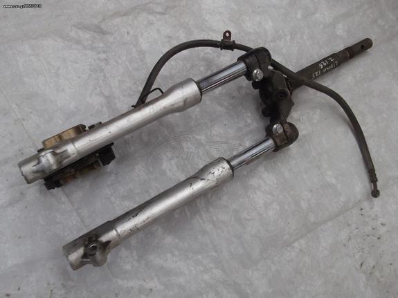 LIFAN 125 Z Lifan LF 125 GY-6 Γνήσια Εμπρός Ανάρτηση μπουκάλες σταυρός βάση δαγκάνας δαγκάνα σε άριστη κατάσταση!!!-thumb-1