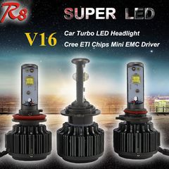 H4 turbo led v16 cree 80w/LED ζεύγος eautoshop.gr 