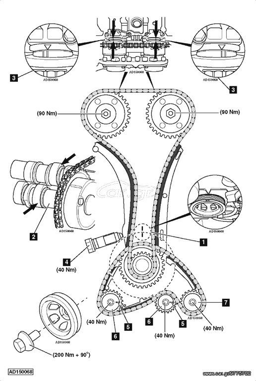 mercedes Γρανάζια Χρονισμού  Mercedes  KOMPRESOR 211 C180 C200 C230 E200 W203 W204.