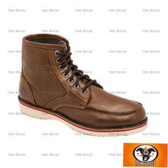 ΚΑΦΕ ΔΕΡΜΑΤΙΝΕΣ ΜΠΟΤΕΣ JESSE JAMES JJ STURDY BOOTS TAN BROWN