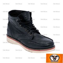 ΜΑΥΡΕΣ ΔΕΡΜΑΤΙΝΕΣ ΜΠΟΤΕΣ JESSE JAMES JJ STURDY BOOTS BLACK