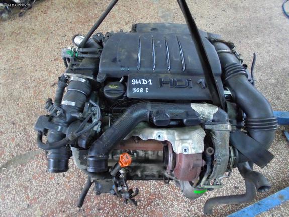 Κινητήρας Peugeot 308 I 1.6HDi 16V 80kW 109PS Turbodiesel (9H01/9HZ/9HY) 2007-13