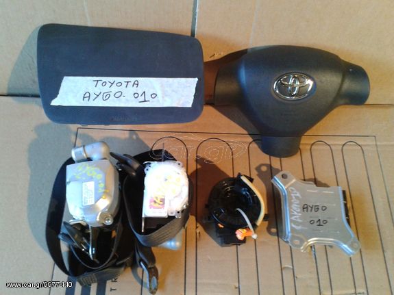 TOYOTA AYGO 2006-2012 ΖΩΝΕΣ ΑΕΡΟΣΑΚΟΙ ΤΑΙΝΙΑ ΤΙΜΟΝΙΟΥ  ΑΝΤΑΛΛΑΚΤΙΚΑ ΜΕΤΑΧΕΙΡΙΣΜΕΝΑ